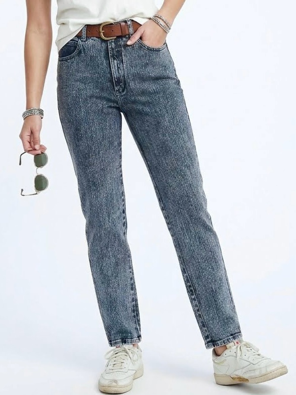 80s/90s Vintage Stallone Straight Leg Jeans - Classic Washed Medium Blue
